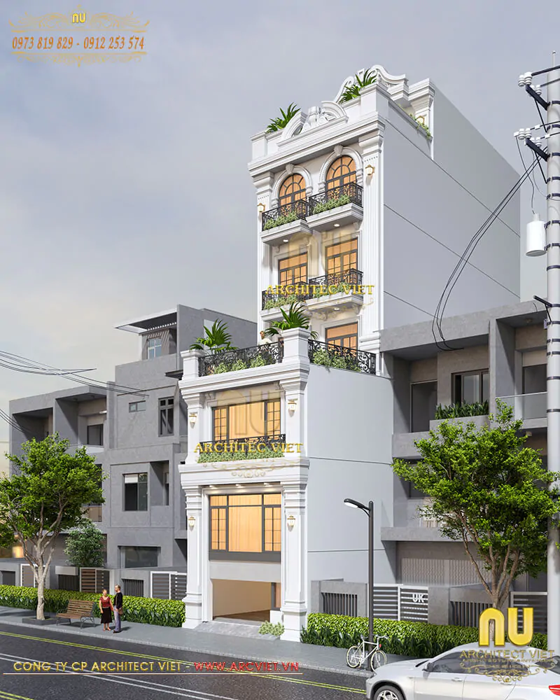 Thiết Kế Nhà Ống Mặt Tiền 6m