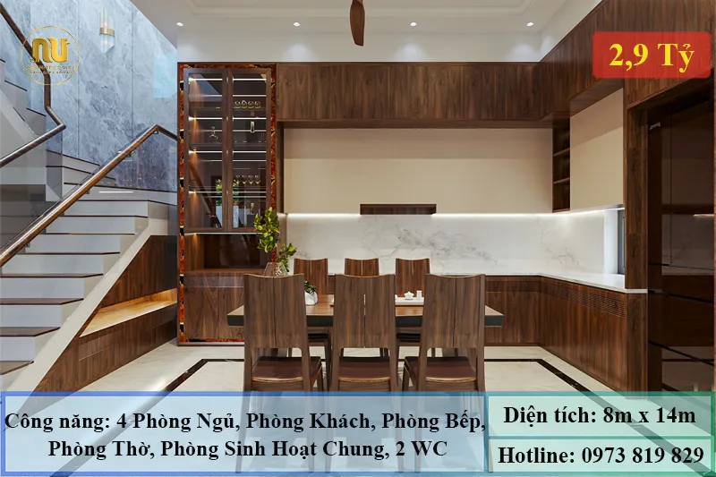 Biệt Thự Tân Cổ Điển 2 Tầng Mái Nhật