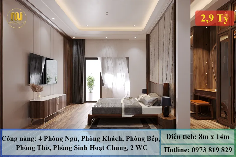 Biệt Thự Tân Cổ Điển 2 Tầng Mái Nhật