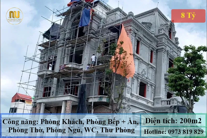 Chi phí xây biệt thự 200m2