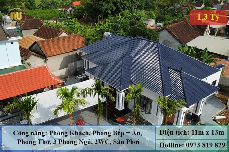 Chi Phí Xây Nhà Mái Nhật 1 Tầng 3 Phòng Ngủ