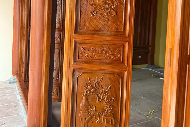 Hoàn Thiện Nhà Thờ Họ Bê Tông Giả Gỗ Kết Hợp Nhà Ở