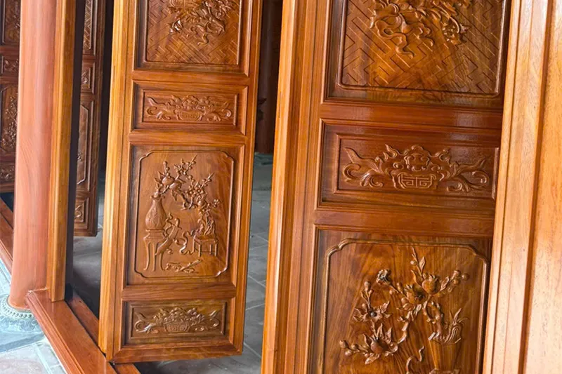 Hoàn Thiện Nhà Thờ Họ Bê Tông Giả Gỗ Kết Hợp Nhà Ở