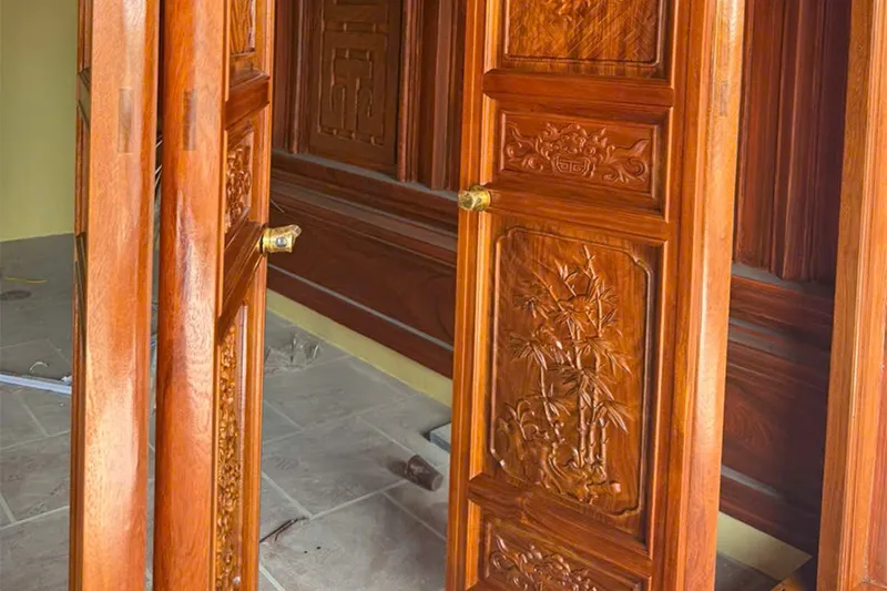 Hoàn Thiện Nhà Thờ Họ Bê Tông Giả Gỗ Kết Hợp Nhà Ở
