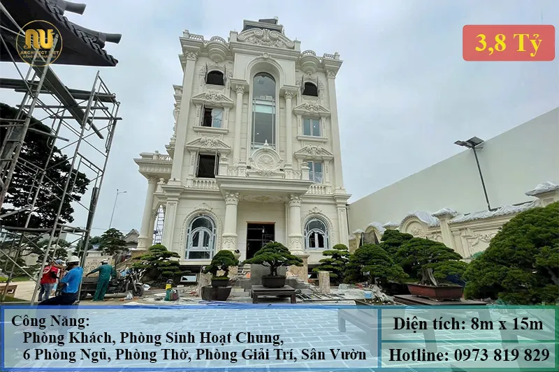 Mẫu Nhà 4 Tỷ – Thi Công Biệt Thự Tân Cổ Điển Sang Trọng