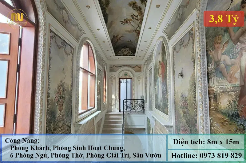 Mẫu Nhà 4 Tỷ – Thi Công Biệt Thự Tân Cổ Điển Sang Trọng