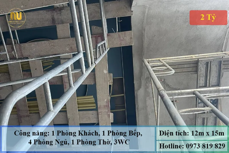 Mẫu Xây Biệt Thự Mái Nhật 2 Tầng