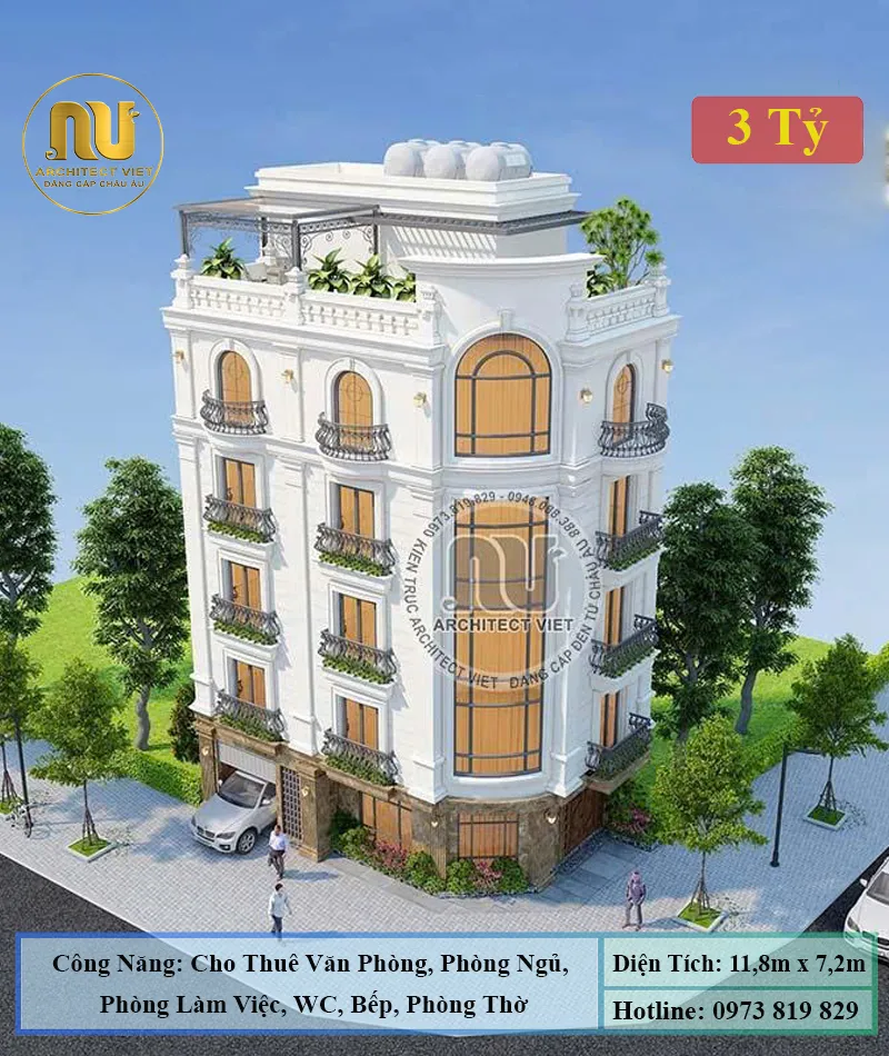 Mẫu Xây Nhà Phố Lô Góc