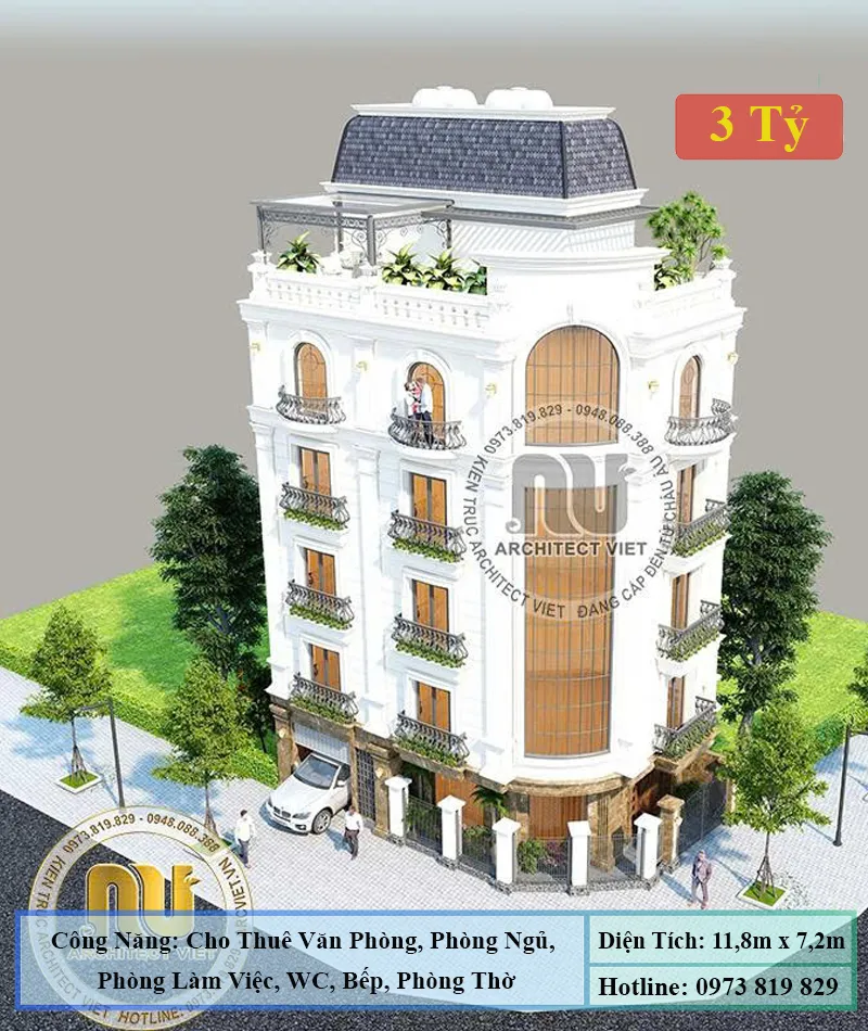 Mẫu Xây Nhà Phố Lô Góc