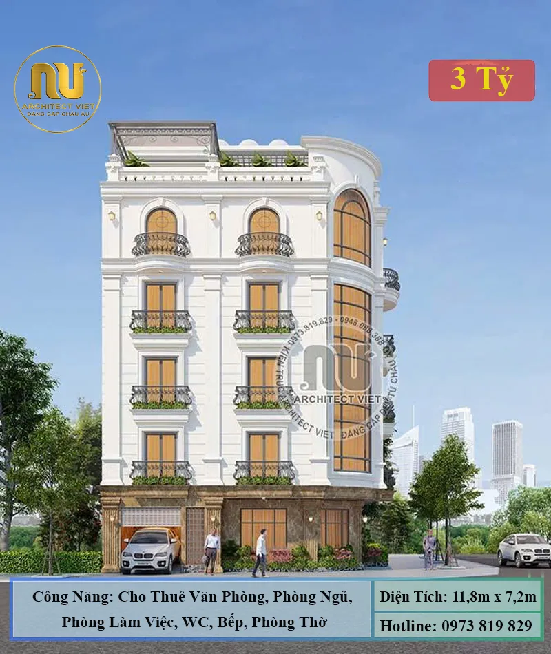 Mẫu Xây Nhà Phố Lô Góc