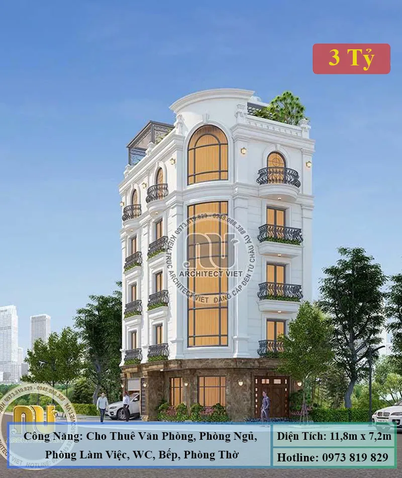 Mẫu Xây Nhà Phố Lô Góc