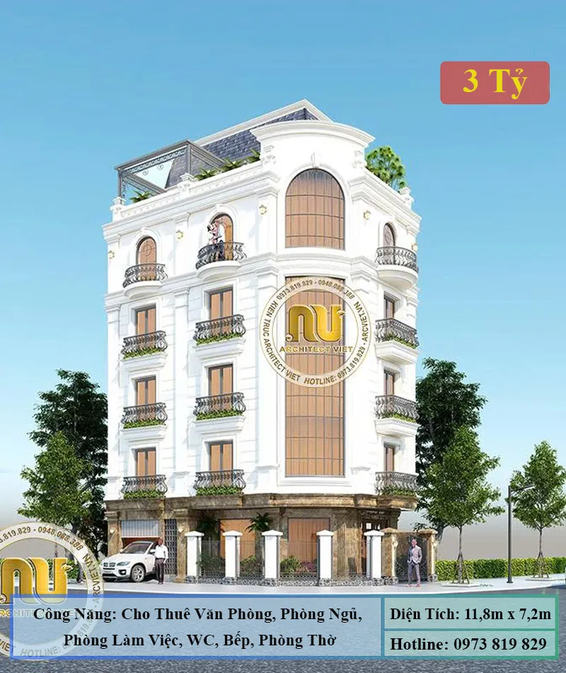 Mẫu Xây Nhà Phố Lô Góc