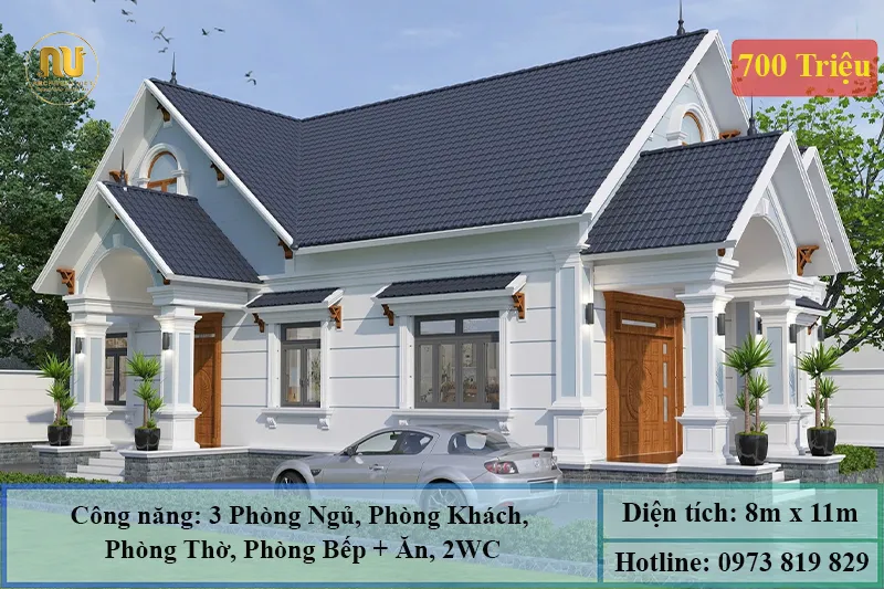 Nhà Cấp 4 Nông Thôn 3 Phòng Ngủ Giá Rẻ