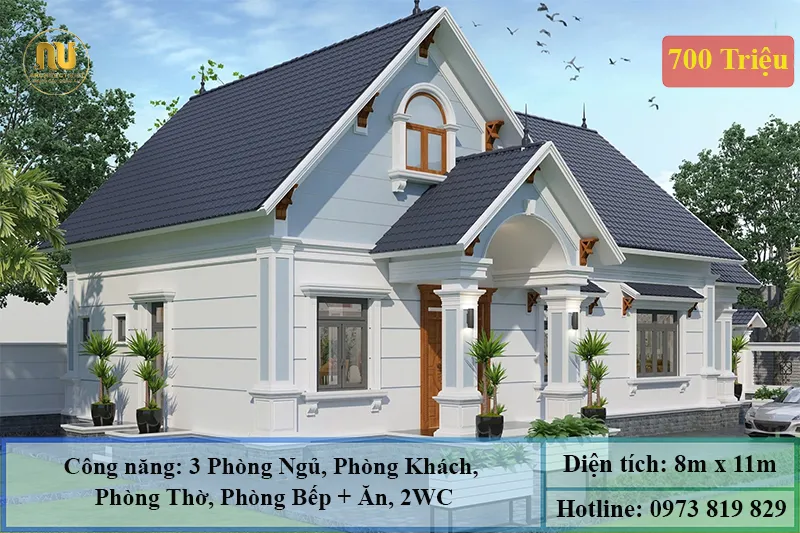Nhà Cấp 4 Nông Thôn 3 Phòng Ngủ Giá Rẻ