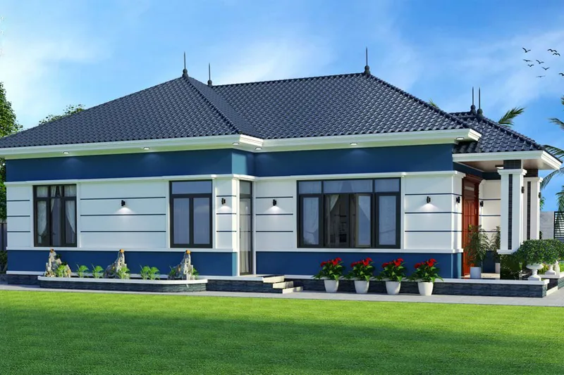 Nhà Mái Nhật 1 Tầng 4 Phòng Ngủ 180m2