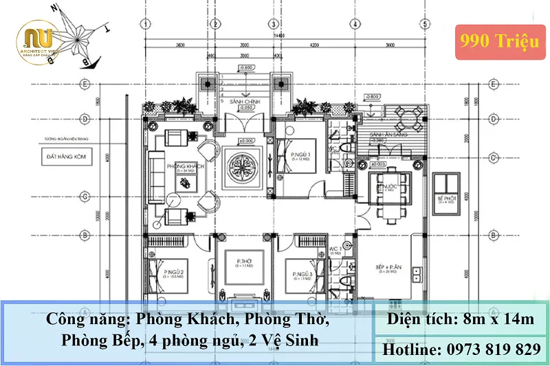 Nhà Mái Nhật Tân Cổ Điển 1 Tầng