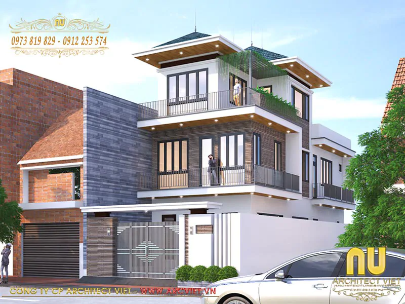 Thiết Kế Nhà 3 Tầng 6x7m