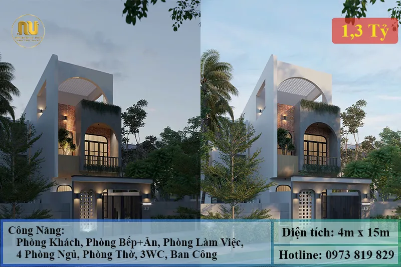 Mặt Tiền Nhà 4m 3 Tầng