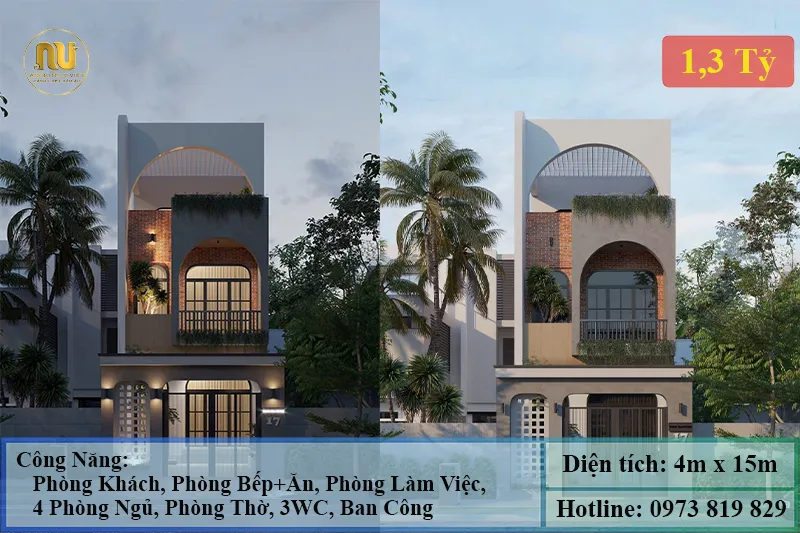 Mặt Tiền Nhà 4m 3 Tầng