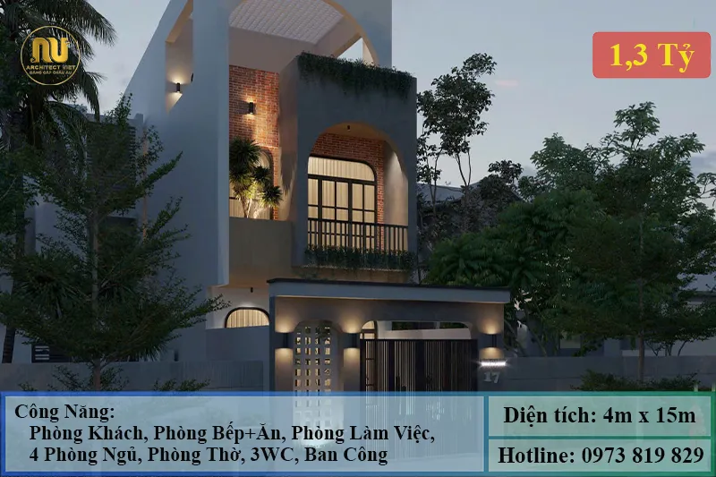 Mặt Tiền Nhà 4m 3 Tầng