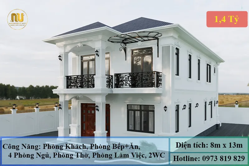 Chi Phí Xây Nhà Mái Nhật 2 Tầng