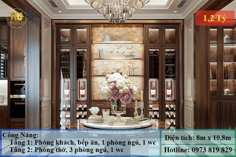 Mẫu Biệt Thự 1 Tỷ 200 Triệu