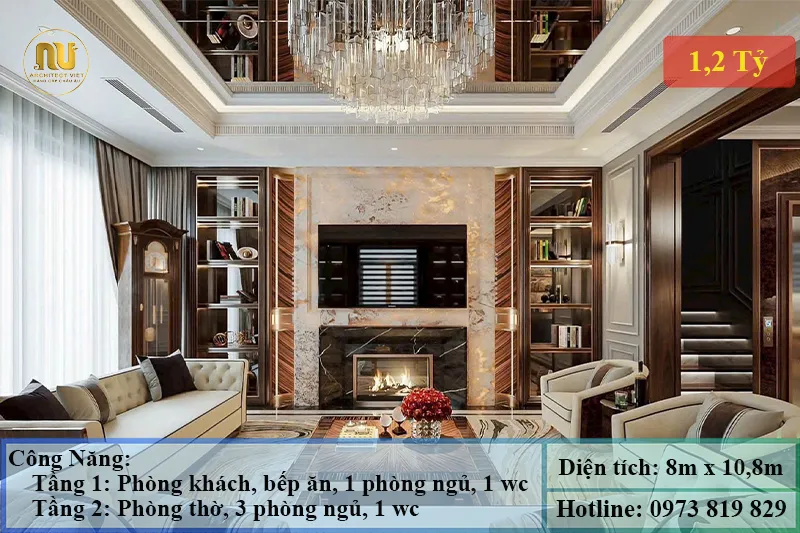 Mẫu Biệt Thự 1 Tỷ 200 Triệu