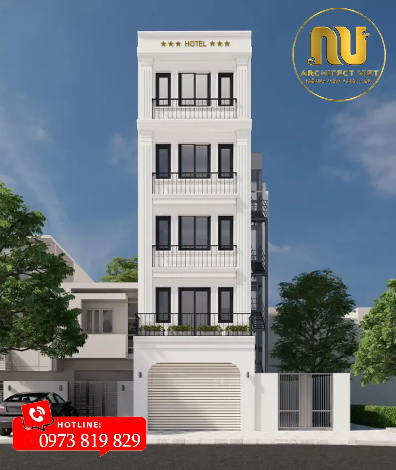 Mẫu Khách Sạn Mini 5 Tầng – Tối Ưu Cho Kinh Doanh