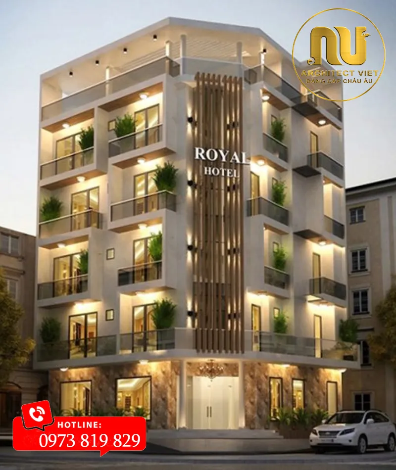 Mẫu Khách Sạn Mini 5 Tầng – Tối Ưu Cho Kinh Doanh