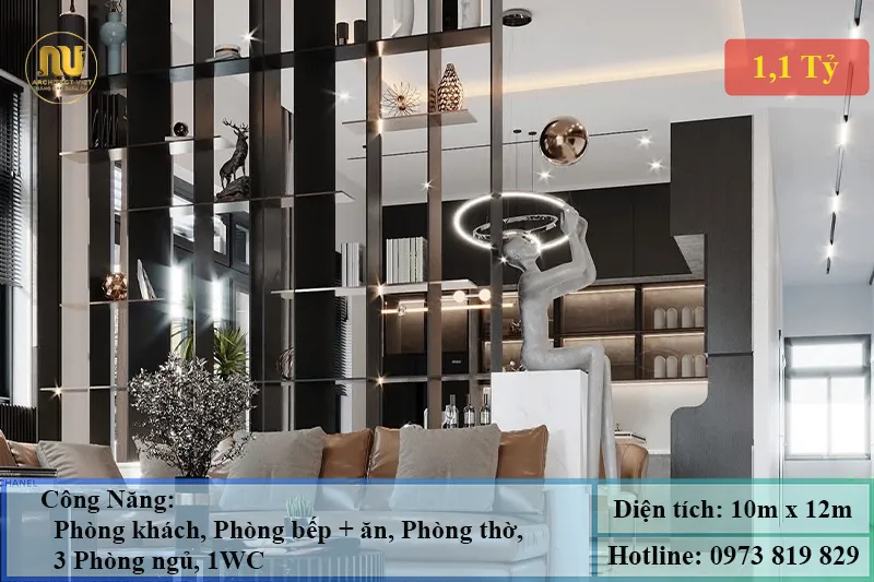 Mẫu Nhà 1 Tỷ 100 Triệu Đẹp