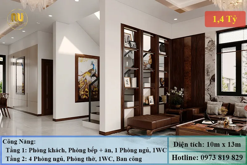 Mẫu Nhà 1 Tỷ 400 Triệu