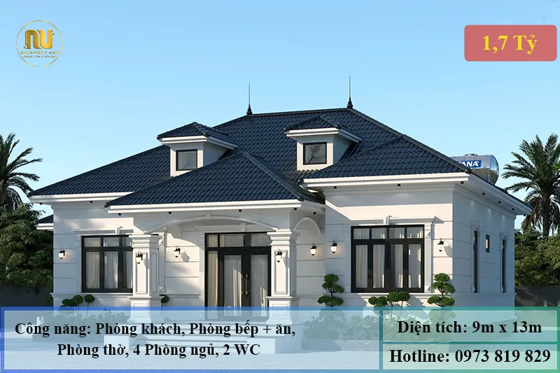 Mẫu Nhà 1 Tỷ 700 Triệu – Không Gian Sống Hiện Đại