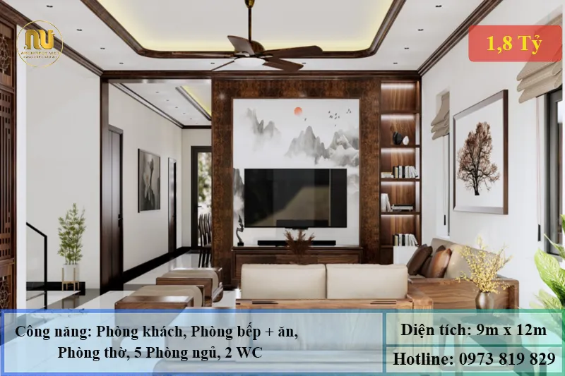 Mẫu Nhà 1 Tỷ 800 Triệu – Không Gian Sống Hiện Đại