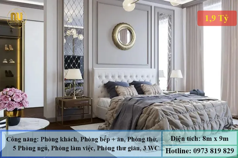 Mẫu Nhà 1 Tỷ 900 Triệu – Kiến Trúc Sang Trọng, Đẳng Cấp