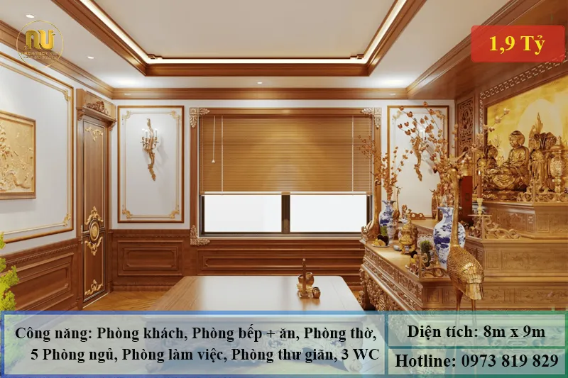 Mẫu Nhà 1 Tỷ 900 Triệu – Kiến Trúc Sang Trọng, Đẳng Cấp