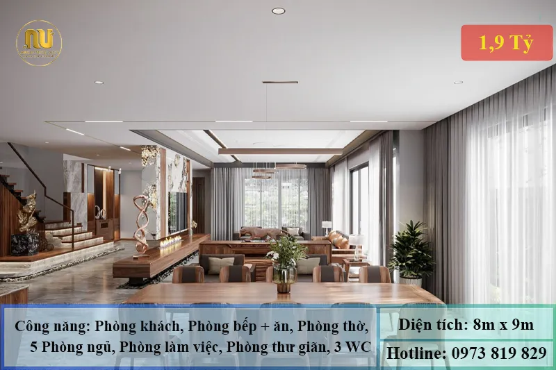 Mẫu Nhà 1 Tỷ 900 Triệu – Kiến Trúc Sang Trọng, Đẳng Cấp