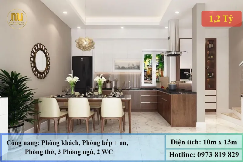 Mẫu Nhà 10x13 Mái Nhật Hiện Đại – Không Gian Sống Cho Gia Đình