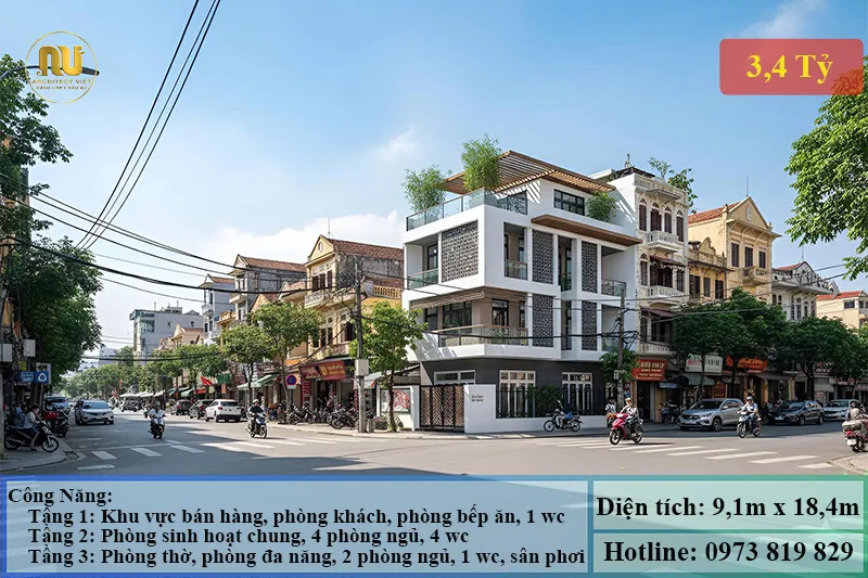 Mẫu Nhà 3 Tỷ Đẹp Hiện Đại