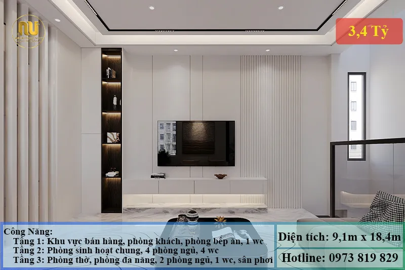 Mẫu Nhà 3 Tỷ Đẹp Hiện Đại