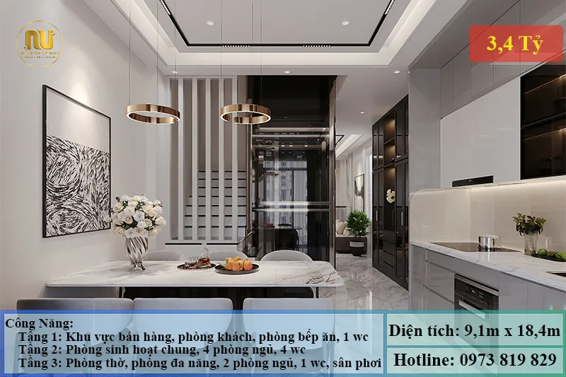 Mẫu Nhà 3 Tỷ Đẹp Hiện Đại