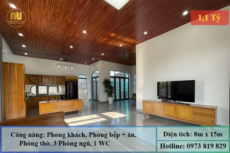 Mẫu Nhà 8x15 Hiện Đại – Không Gian Sống Tiện Nghi
