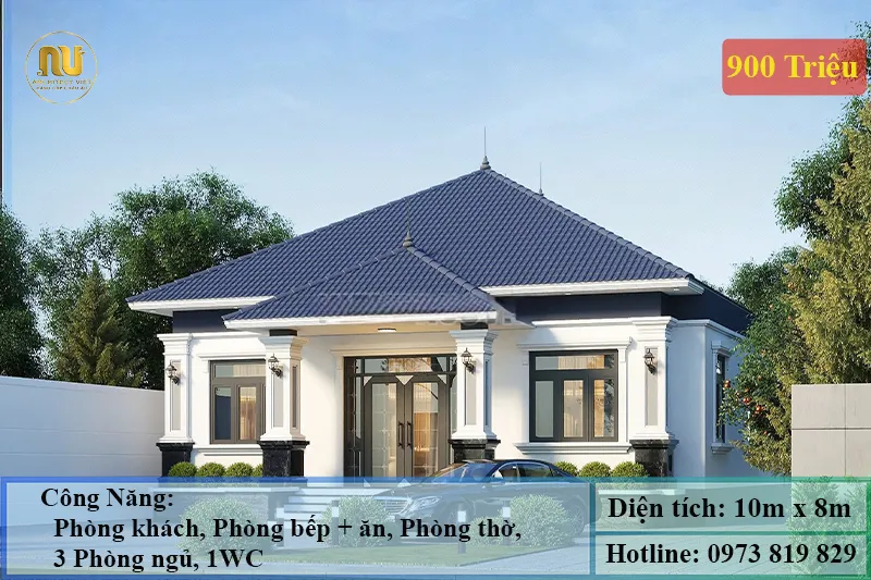 Mẫu Nhà 900 Triệu Đẹp Hiện Đại