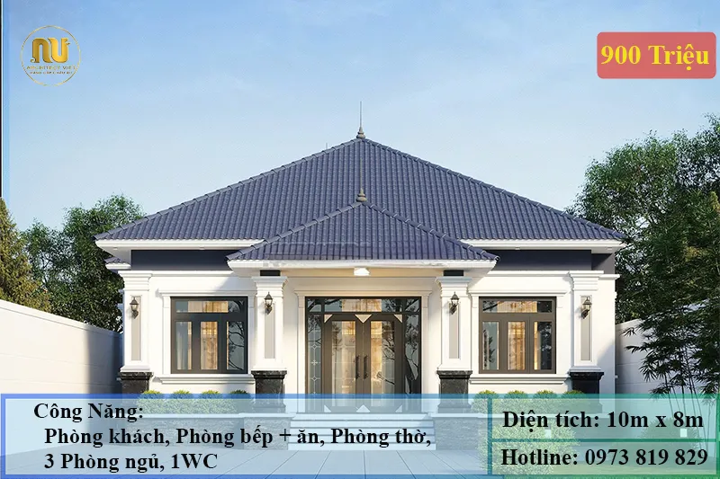 Mẫu Nhà 900 Triệu Đẹp Hiện Đại