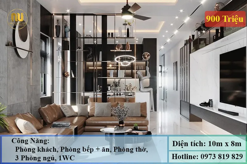 Mẫu Nhà 900 Triệu Đẹp Hiện Đại