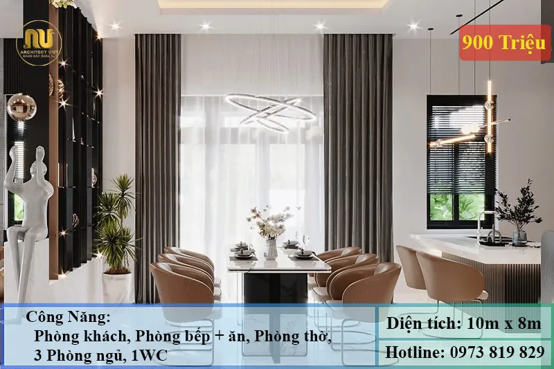 Mẫu Nhà 900 Triệu Đẹp Hiện Đại