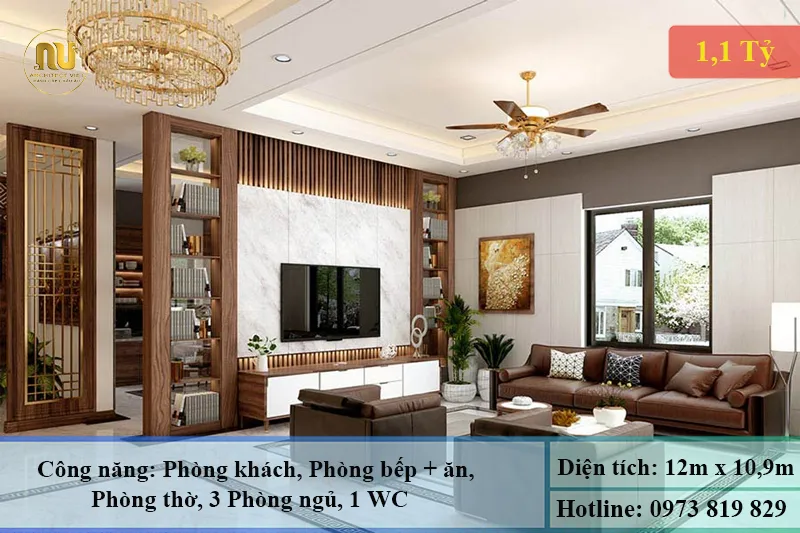 Mẫu Nhà Cấp 4 Đẹp 11x12m – Không Gian Sống Hiện Đại