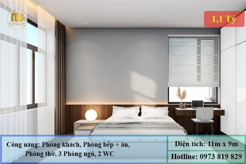 Mẫu Nhà Cấp 4 Nông Thôn Mái Nhật