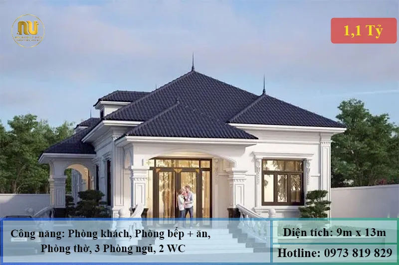 Mẫu Nhà Mái Nhật 120m2 – Không Hiện Đại Và Sang Trọng