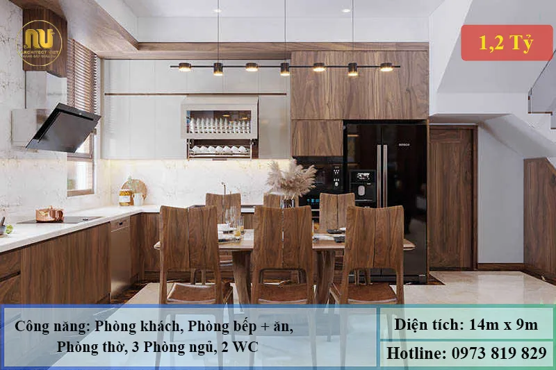 Mẫu Nhà Mái Nhật 130m2 – Không Gian Sống Sang Trọng