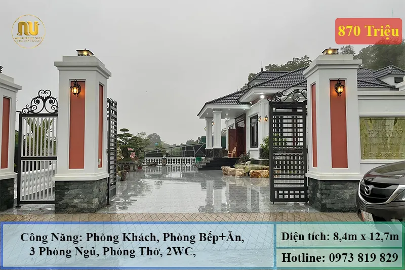 Mẫu Nhà Mái Nhật 800 Triệu